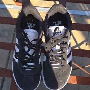 Adidas Black and White Athletic Shoes